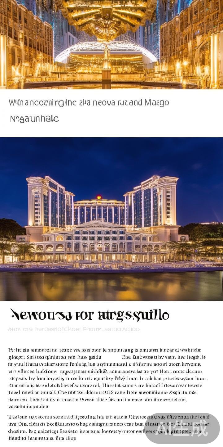 澳门新葡京赌场的历史沿革与未来发展趋势深度分析 随着全球旅游业和博彩产业的不断发展,澳门作为“东方